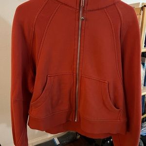 Lululemon scuba oversized full zip Size M|L Red Rock